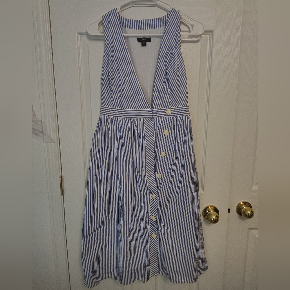 J. Crew Rosina Cotton Poplin Dress